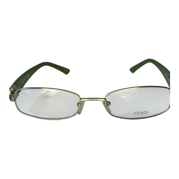 Fendi Eyeglasses Frames F905 52-19-130 317 Green Full Rim LB27 - Picture 4 of 6